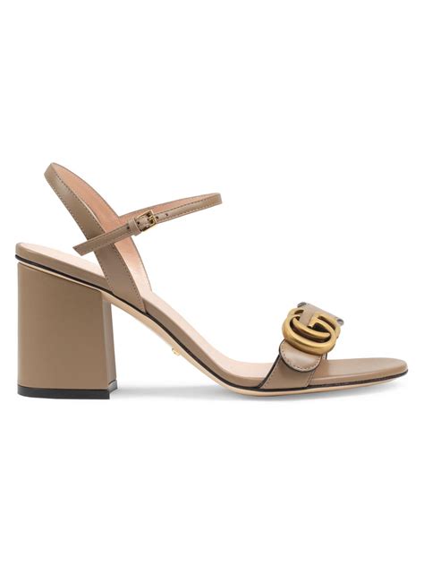 gucci marmont sandle|Gucci Marmont ankle strap sandals.